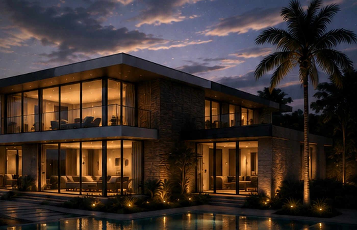 Contemporary courtyard residences